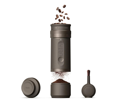 Gadżet technologiczny Outin Przenośny młynek do kawy FinoCoffee Brązowy